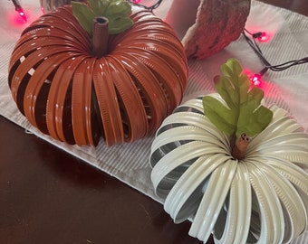 Mason Jar Lid Pumpkin Set