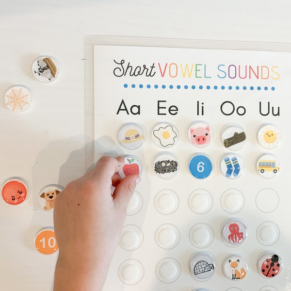 Short Vowel Sounds Matching Printable | Digital Download Preschool Homeschool | Preschool Printable | Vowel Sounds Matching Printable