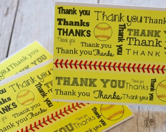 softball thank you etsy