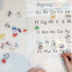 Beginning Sounds Matching Printable Digital Download Homeschool Preschool Printable Alphabet Sounds Matching Game Kindergarten Game image 4