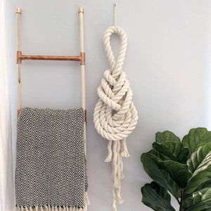 Fiber Art Sculpture Large Macrame Wall Hanging Wall Tapestry Rope Art Pipa Knot Boho Fiber Art Organic Modern Decor Neutral Nautical Decor