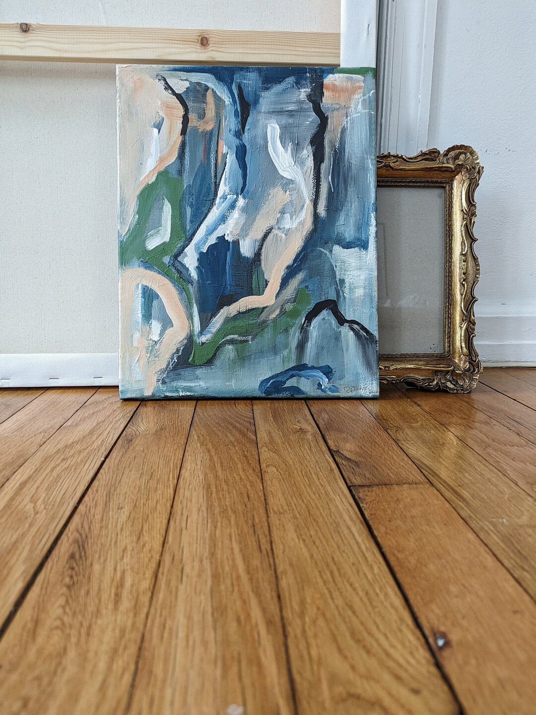 Original Painting on Canvas Small Abstract Art Contemporary Decor ...