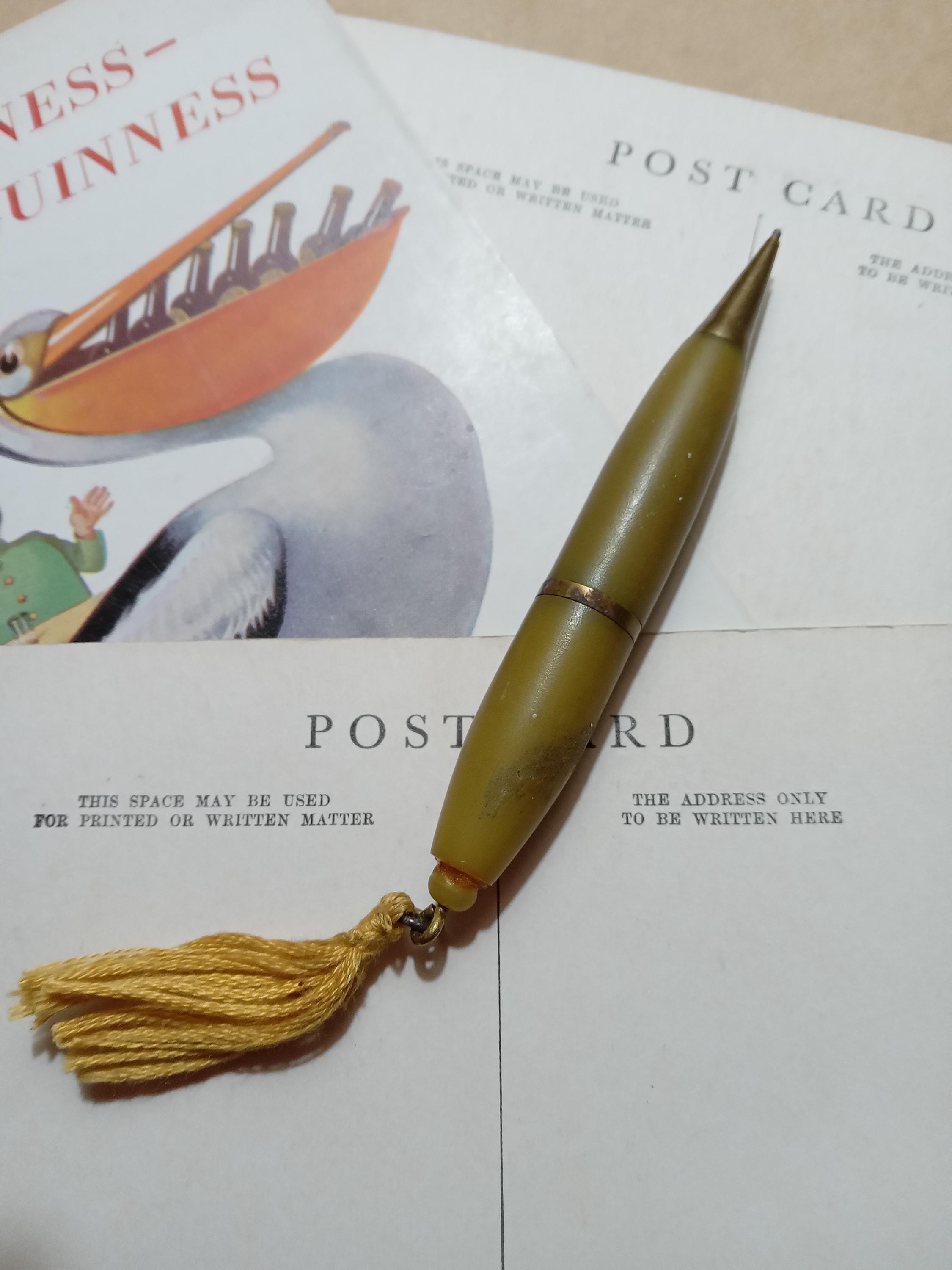Antique Victorian Propelling Gold Pencil - Etsy UK