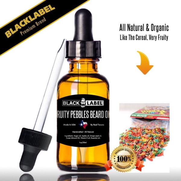 Fruity Pebbles Beard Oil, beard conditioner, beard softener, facial care, beard growth, mens grooming, beard care