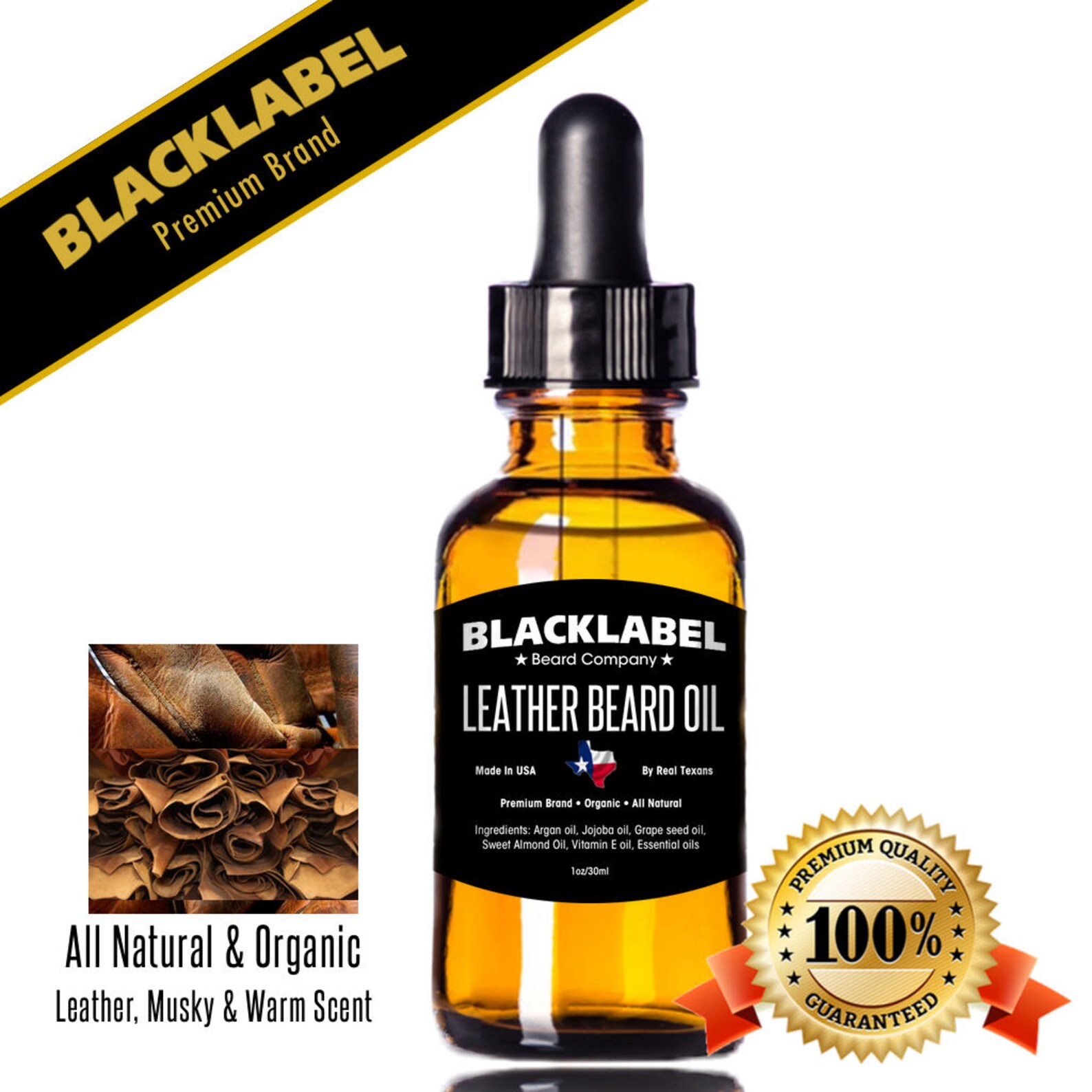 Best Smelling All Natural Leather Beard Oil Beard Etsy