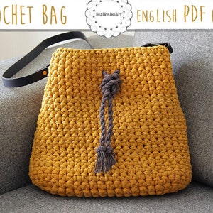 Crochet Bag pattern, Crochet Oval Base Bag PDF, instant download, crochet bag pdf, DIY Crochet bag, crochet tote bag pattern image 5