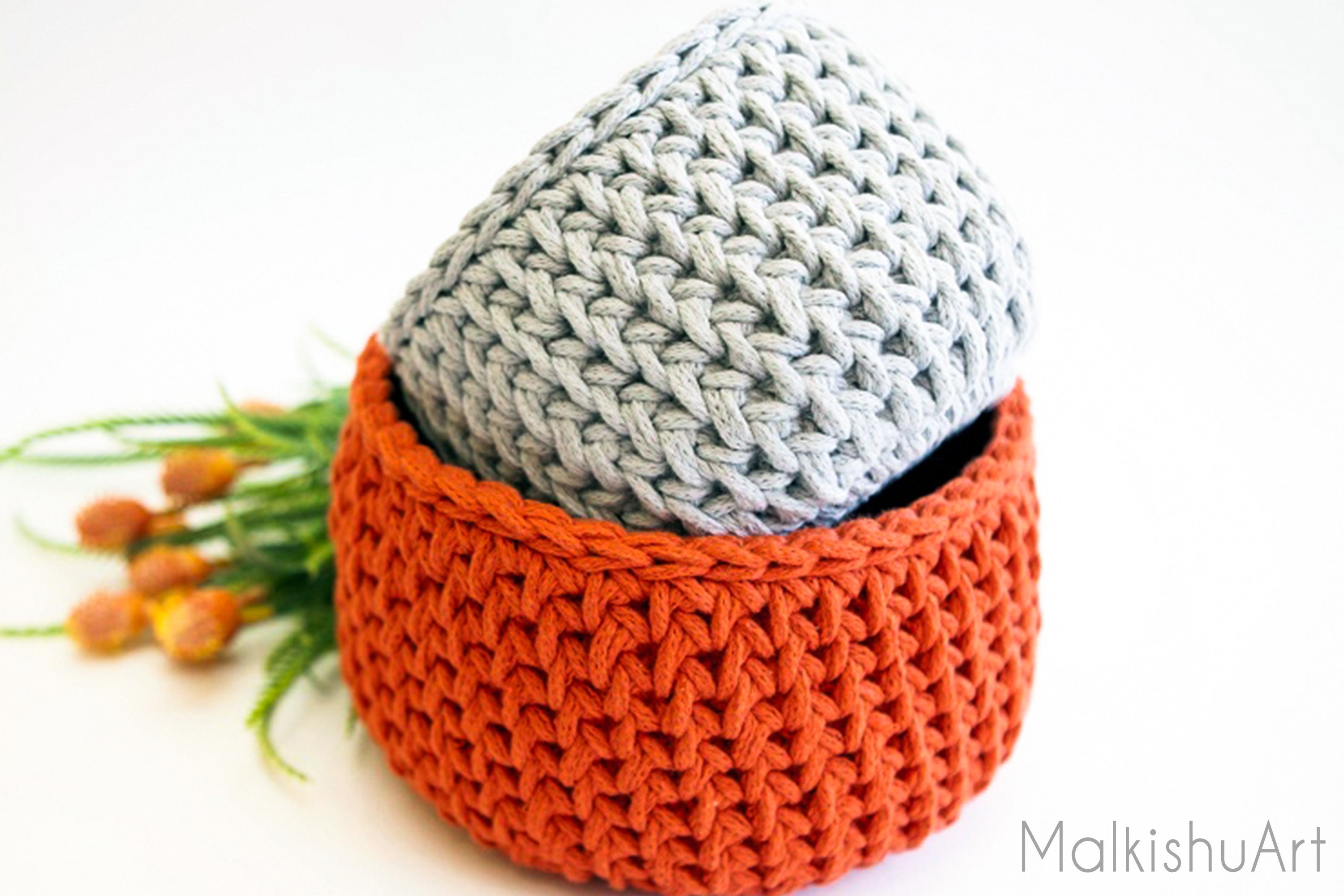 Crochet Basket Patterncrochet Pattern Crochet Home Décor Etsy UK