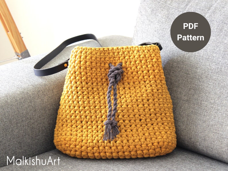 Crochet Bag pattern, Crochet Oval Base Bag PDF, instant download, crochet bag pdf, DIY Crochet bag, crochet tote bag pattern image 1