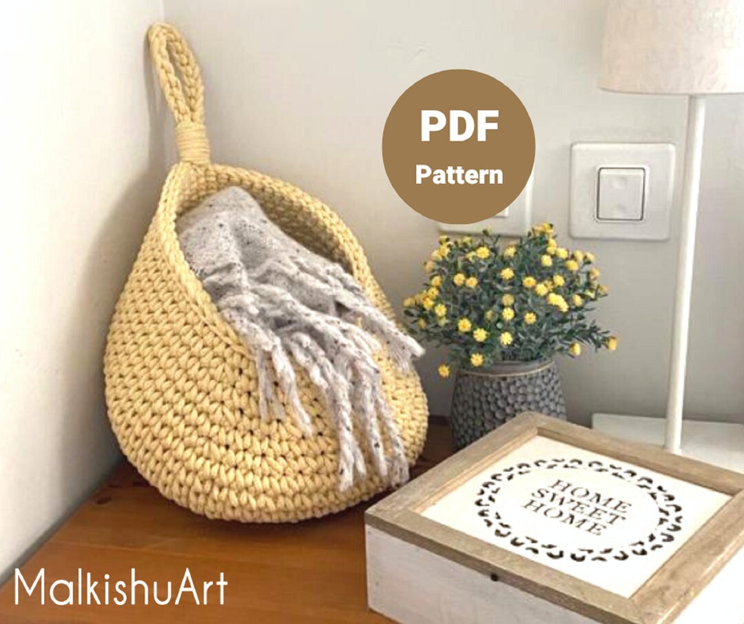 Crochet Hanging Baskets EASY Patern in 3 Sizes A FREE VIDEO Tutorial ...
