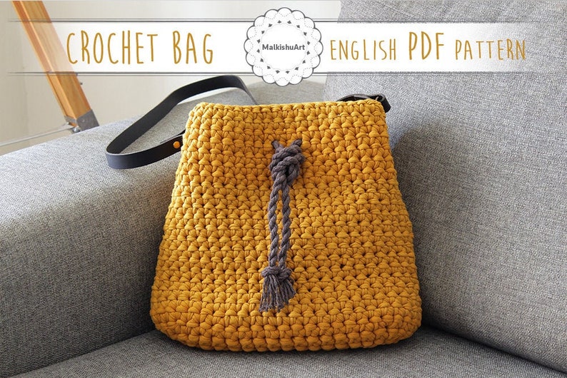 Crochet Bag pattern, Crochet Oval Base Bag PDF, instant download, crochet bag pdf, DIY Crochet bag, crochet tote bag pattern image 5