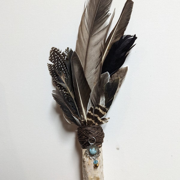 Sacred Feather Smudge Fan Tool