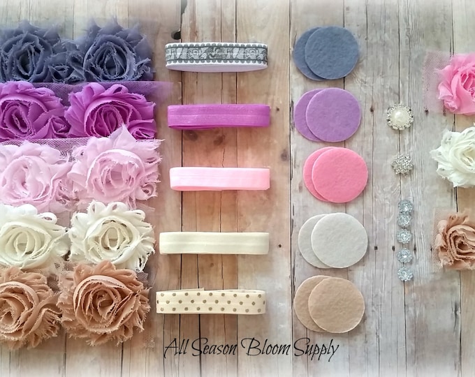 Baby Girl Theme Headbands Kit Baby Shower Headband Kit DIY Etsy