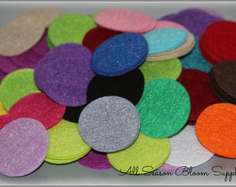 Set di 25 cerchi in feltro di colori misti, cerchi in feltro per cerchietti