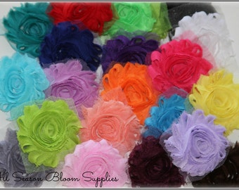 Prendi un sacchetto di fiori squallidi solidi, Fiore shabby solido, Fiore shabby, Fiore chiffon, Shabby chic, Rosa shabby