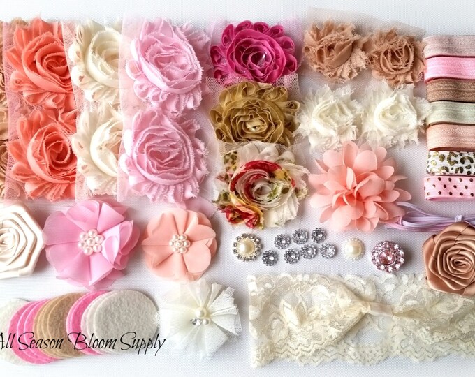 Baby Girl Headbands Kit Baby Shower Headband Kit DIY Baby Shower Gift