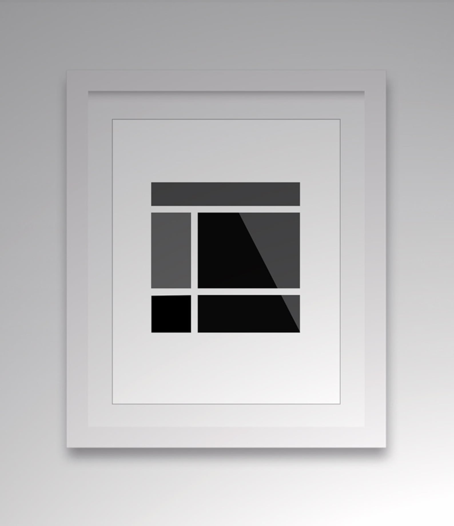 Minimalist Black Square Art Black and White Abstract Print Etsy