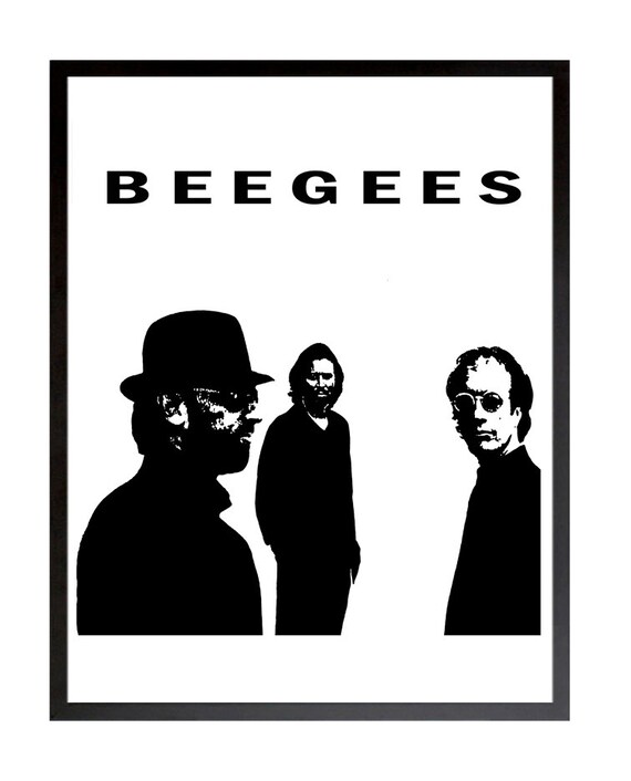 Bee Gees Poster, Bee Gees Disco Music, Still Waters, Printable Art.