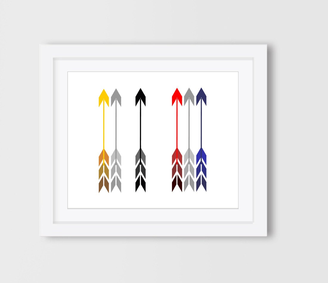 Arrow Print Black Arrow Print Gray Arrow Print Red Arrow Etsy