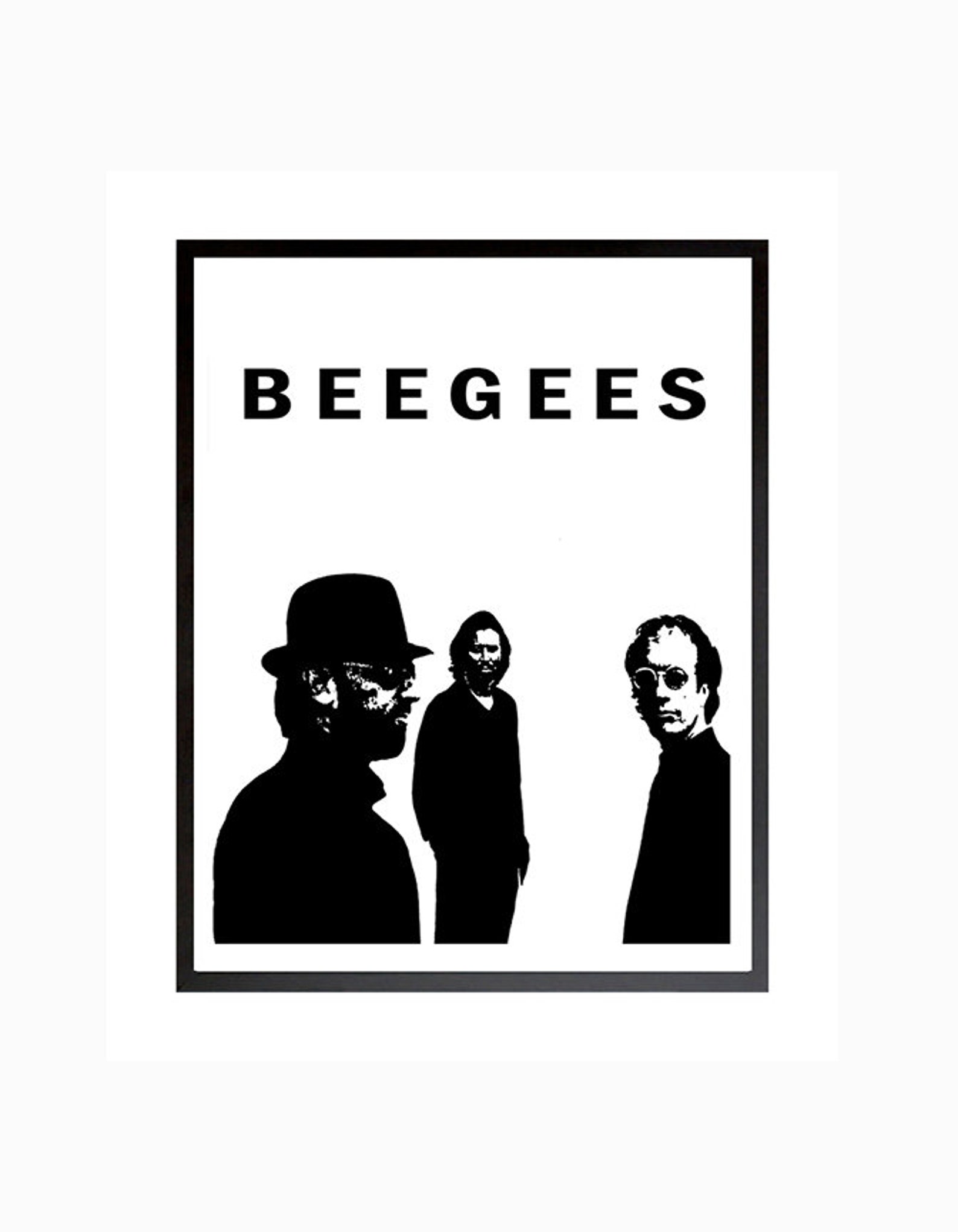 Bee Gees Poster, Bee Gees Disco Music, Still Waters, Printable Art, Download, Digital Print, Bee ...