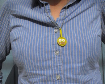 Breakfast Face Necklace