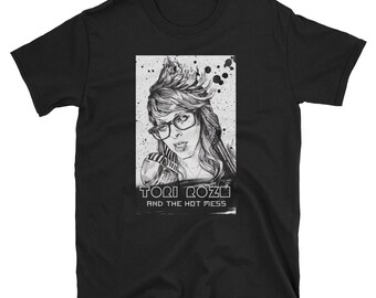 Tori Roze B&W Logo Short-Sleeve Unisex T-Shirt