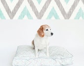 DayDream Eco Lounger Pet Bed // CHEVRON TEAL