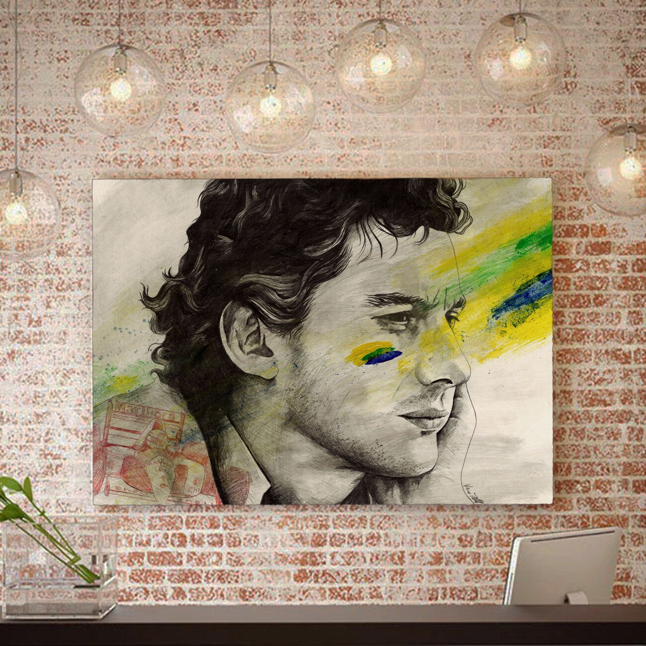 アイルトン　セナ　絵画 Ayrton Senna - In Focus - Vintage Speedworks