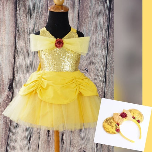 Princess Belle Inspired Outfit W/ Matching Ears // Belle | Etsy