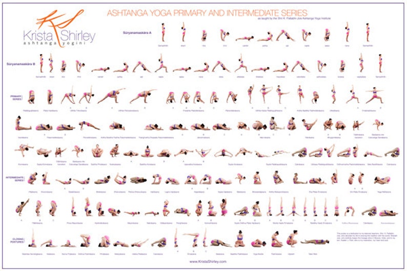 Yoga Primary Series Chart