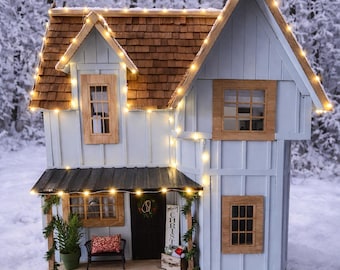 Modern Farmhouse Revival: Custom Renovated Vintage Dura-Craft Newberg Dollhouse