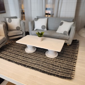 Dollhouse Miniatures Area Rug 1:12 scale, dollhouse carpet, dollhouse decor, dollhouse textiles