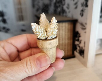 Dollhouse Miniatures plant, home decor, miniature plants, dollhouse accents, 1:12 scale, home planter