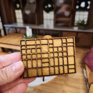 Dollhouse Miniatures sign, PRINTERS TRAY, home decor, miniature sign, dollhouse accents, 1:12 scale, wall decor