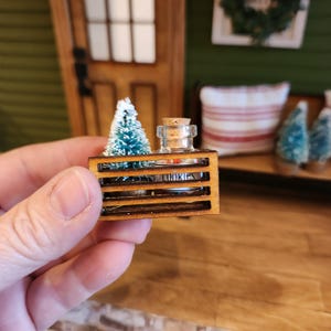 Dollhouse Miniatures, CHRISTMAS CRATE, dollhouse decorations, Christmas, 1:12 scale
