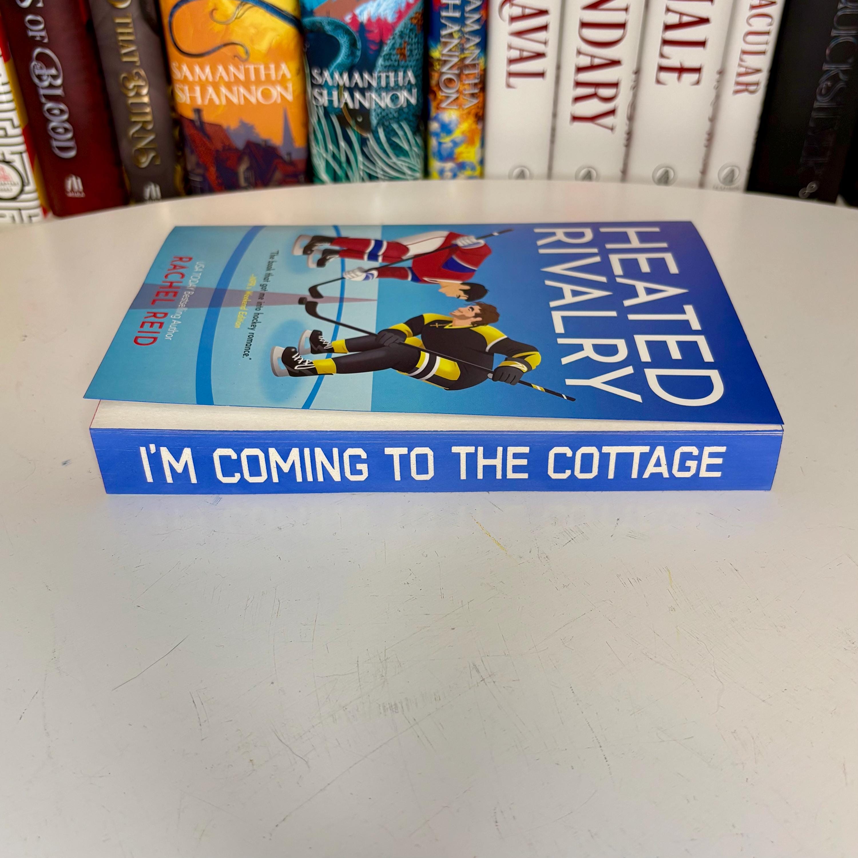 Heated Rivalry Sprayed Edges Heated Rivalry by Rachel Reid With Hand Painted Stencilled Edges - Etsy
