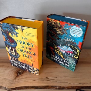 The Priory of the Orange Tree & A Day of Fallen Night Hand Painted Edges