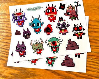 Cult of the Lamb Sticker Sheet Ver. 1