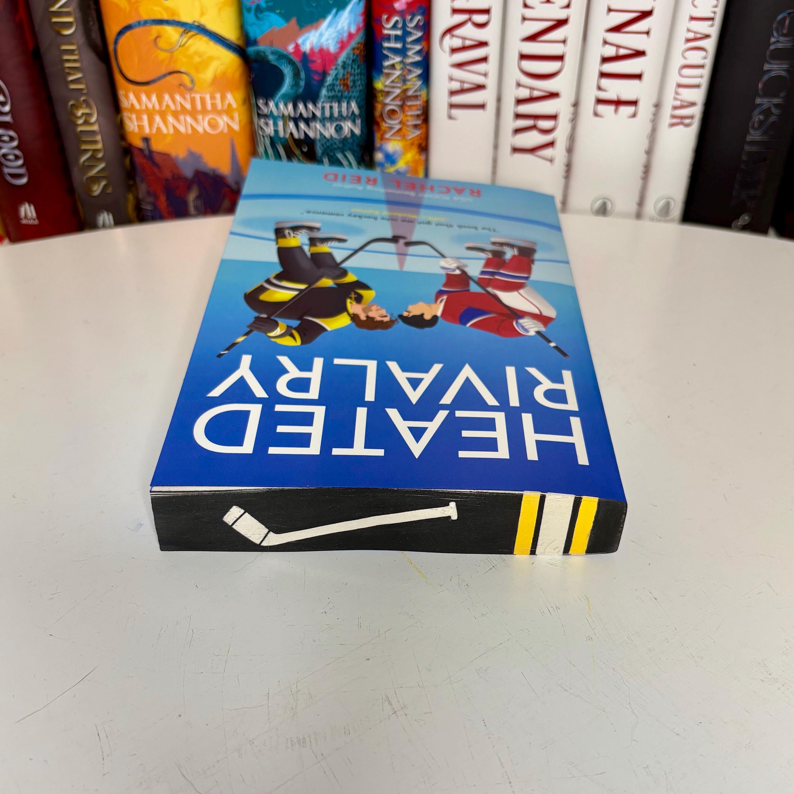 Heated Rivalry Sprayed Edges Heated Rivalry by Rachel Reid With Hand Painted Stencilled Edges - Etsy