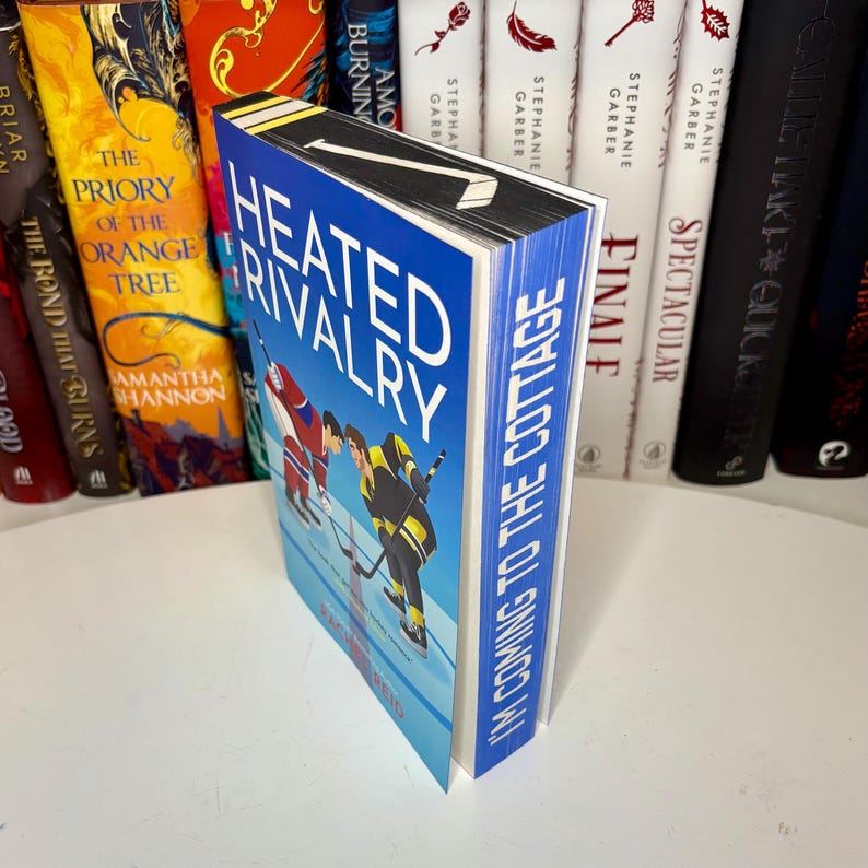 Heated Rivalry Sprayed Edges Heated Rivalry by Rachel Reid With Hand Painted Stencilled Edges - Etsy