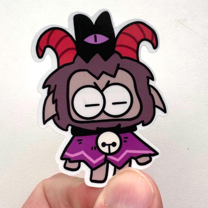 Cult of the Lamb Coop Goat and Lamb Eye Glitch Stickers Etsy