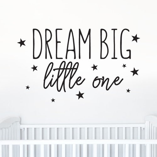 Dream Big Little One Sign Nursery Wall Decor Nursery Sign | Etsy