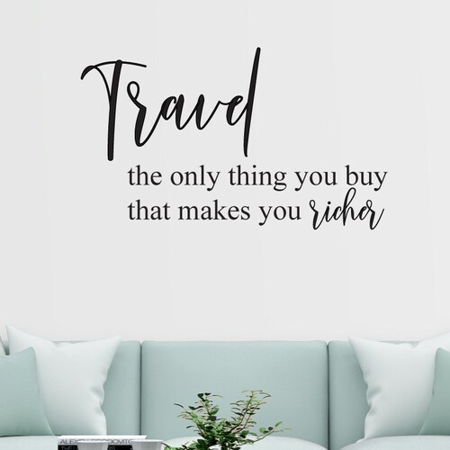 Compass Travel Home Decor Wall Lettering Vinyl Lettering Etsy