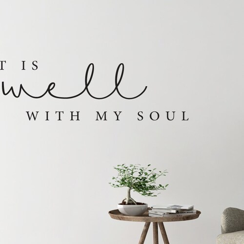 It is Well With My Soul Sign Etsy