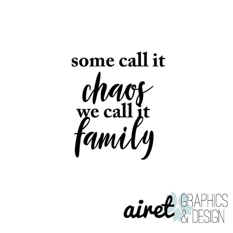 We Call It Family Home Decor House Living Children Welcome Family Entry Hall Vinyl Decal Wall Art Decor Sticker Some Call It Chaos