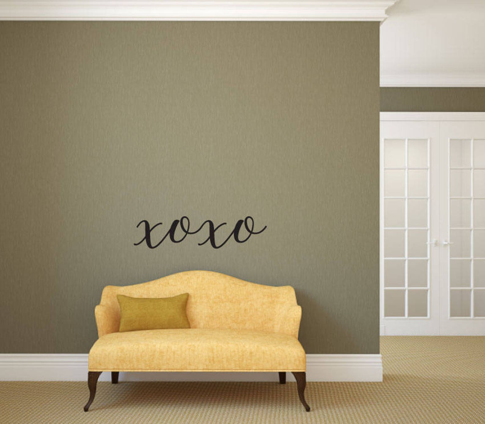 XOXO Vinyl Decal Wall Art Decor Sticker Home Decor House Etsy