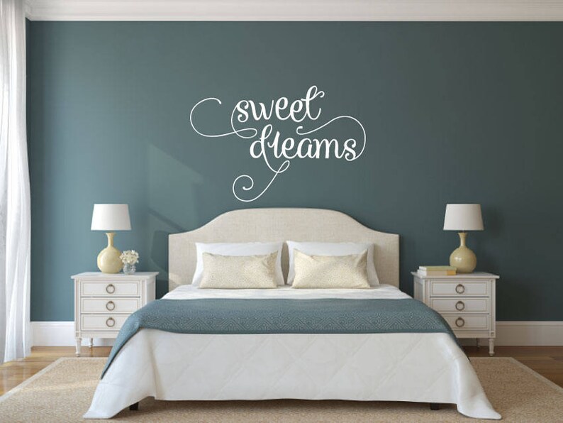 Home Living Home Decor Vinyl Decal Wall Art Decor Sticker Home Decor Bedroom Child S Bedroom Nursery Baby Girl S Bedroom Guest Room Guest Area V3 Sweet Dreams