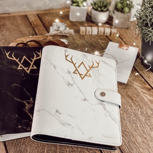 BUDGETBINDER • Organizer • Calendar • A5 • Marble • Ring binder • Planner • large rings