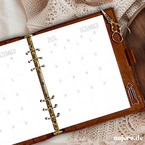 Monthly overview・Calendar inserts・A5・120g・2026