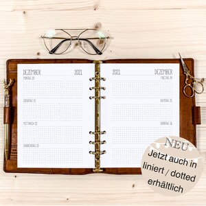 Calendar inserts・1 week on 2 pages ・ A5 ・ 120g • 2024 German or English