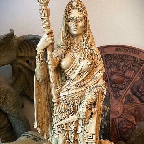 Goddess Hecate Statue 2 - Goddess of Magic, Necromancy, Witchcraft